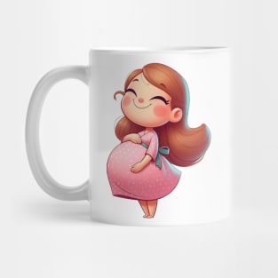 Cute Pregnant Woman Mug